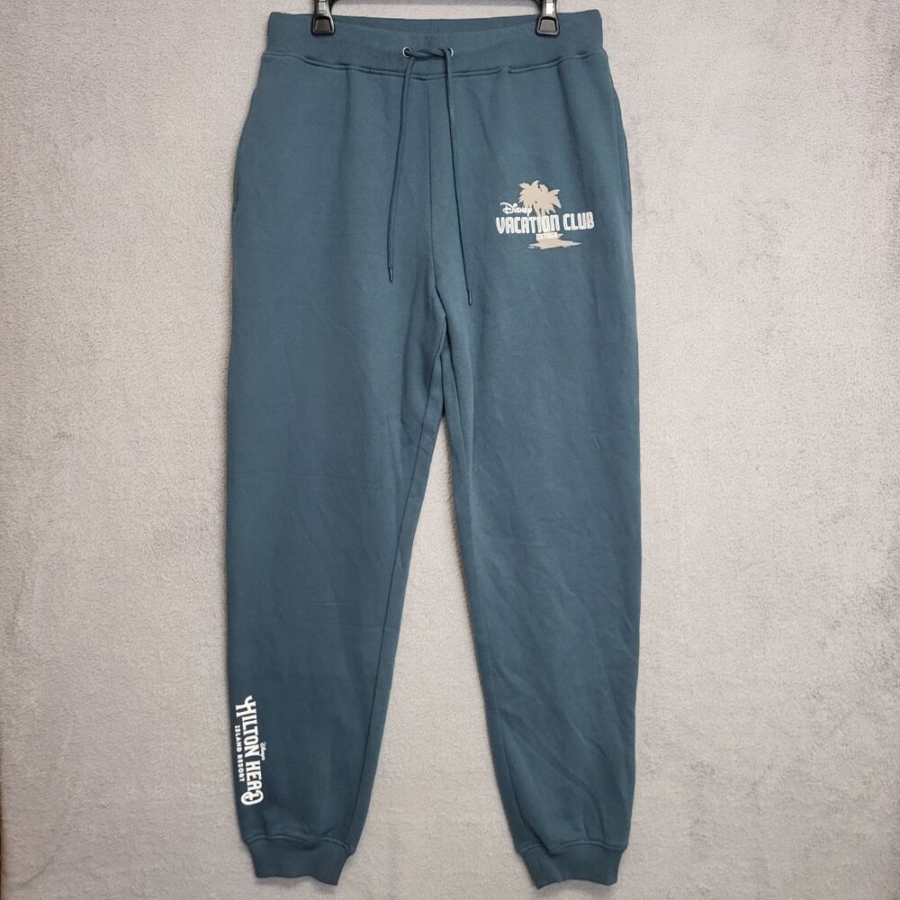 Disney Vacation Club Member Joggers Mens Medium Fleece Hilton Head Island Resort